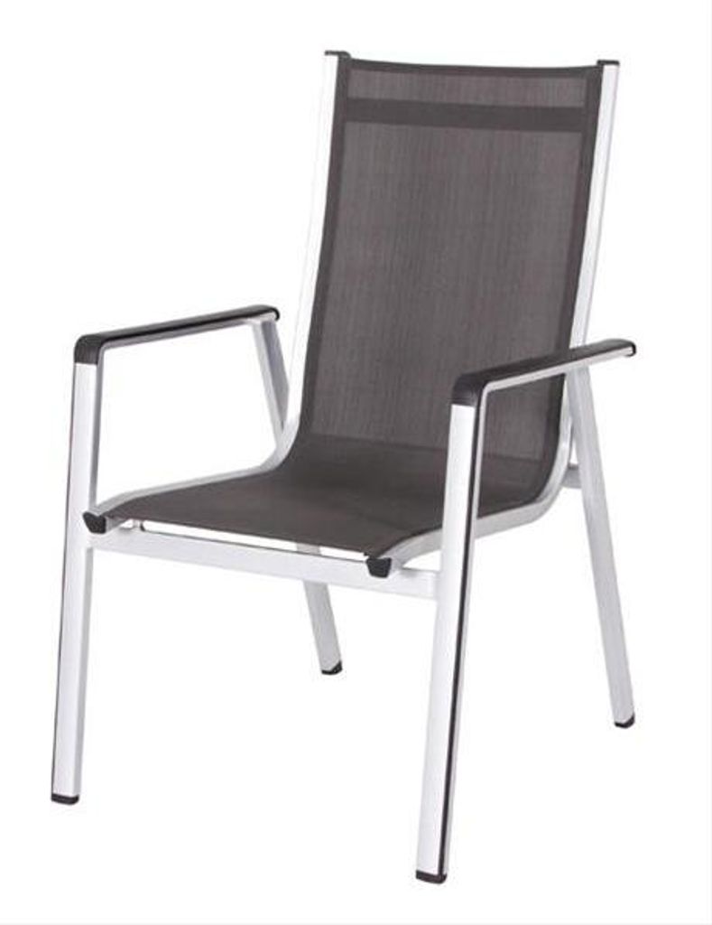 MWH Elements Stapelsessel - Material: Aluminium, Farbe: Silber, Maße: 69 cmx64,5 cmx98 cm; 879101