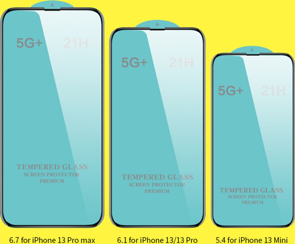 Schutzfolie aus gehärtetem Glas für Iphone13/13pro HD Electroplate Antifingerprint Grün