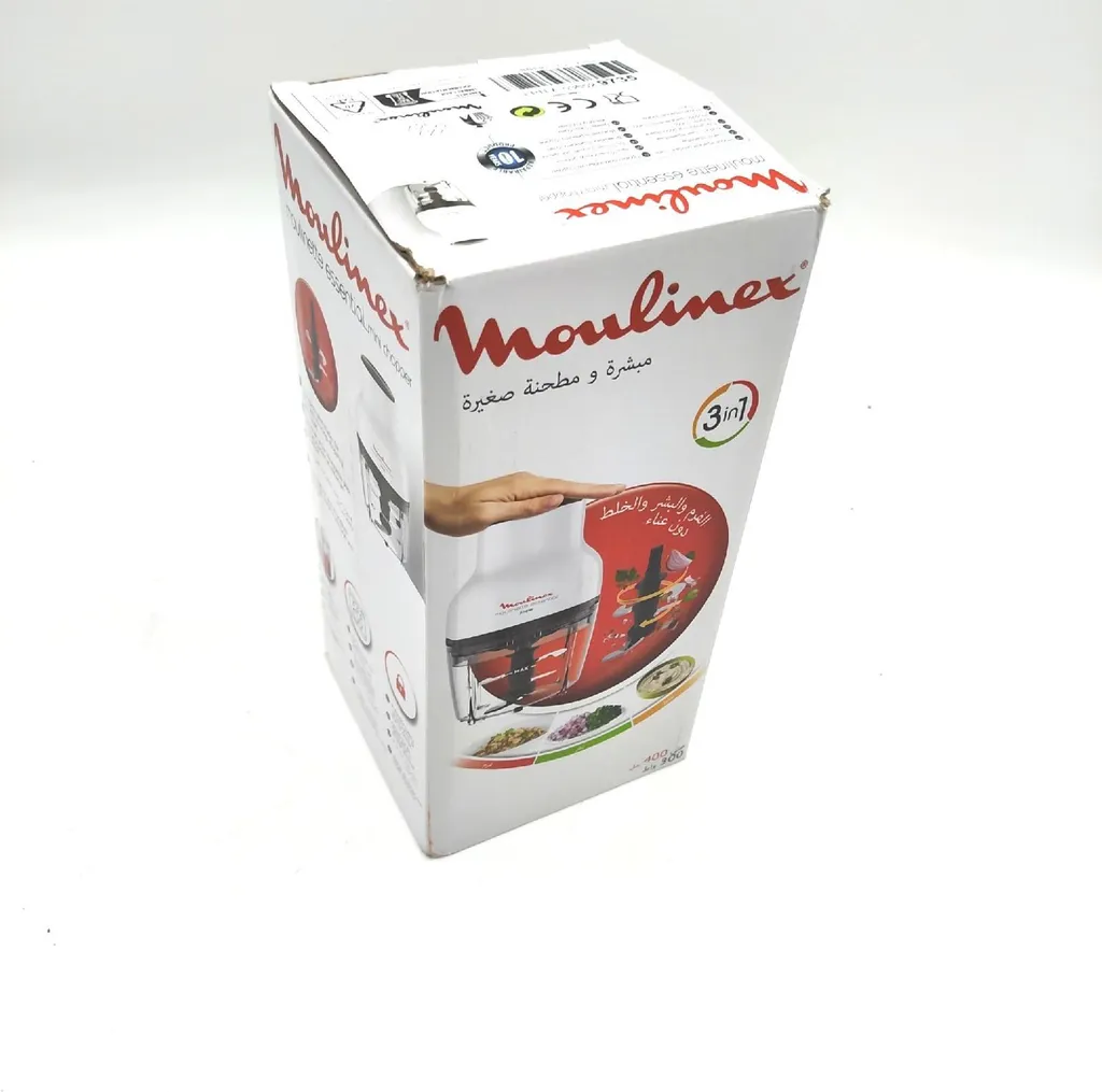 Hachoir Électrique Moulinex DJ5201 Moulinette Essential 4 Lames Inox