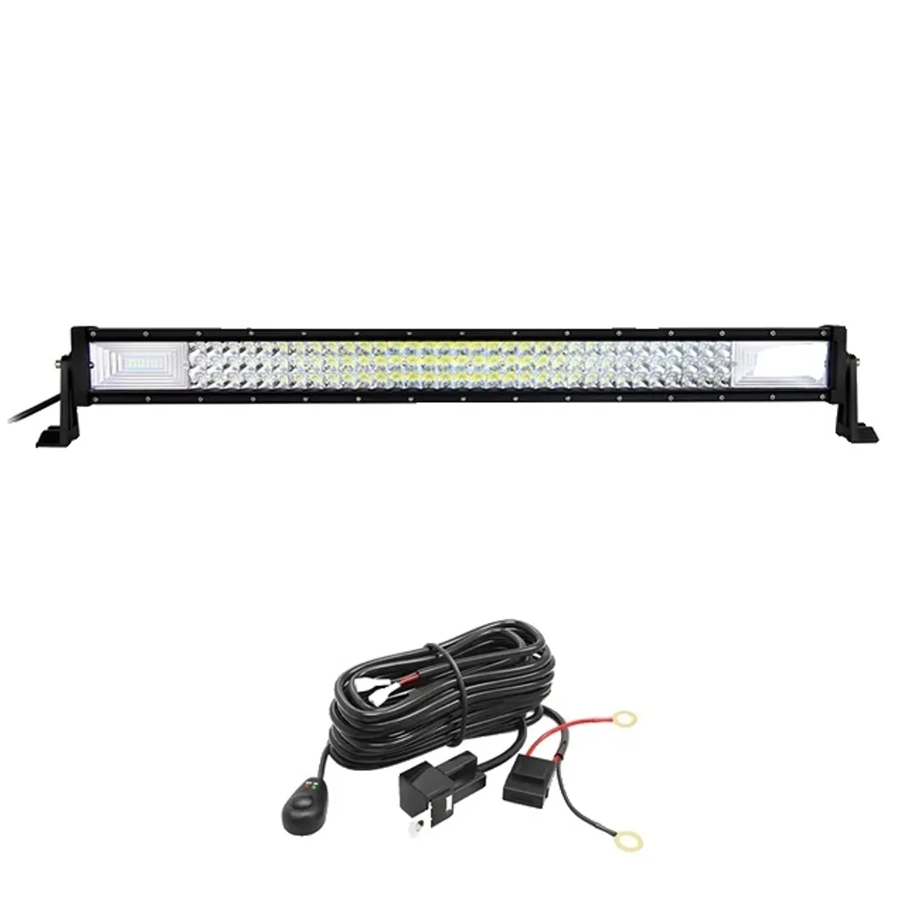 Éclairage LED 32 pouces pour conduite de nuit, design courbe et technologie 7D