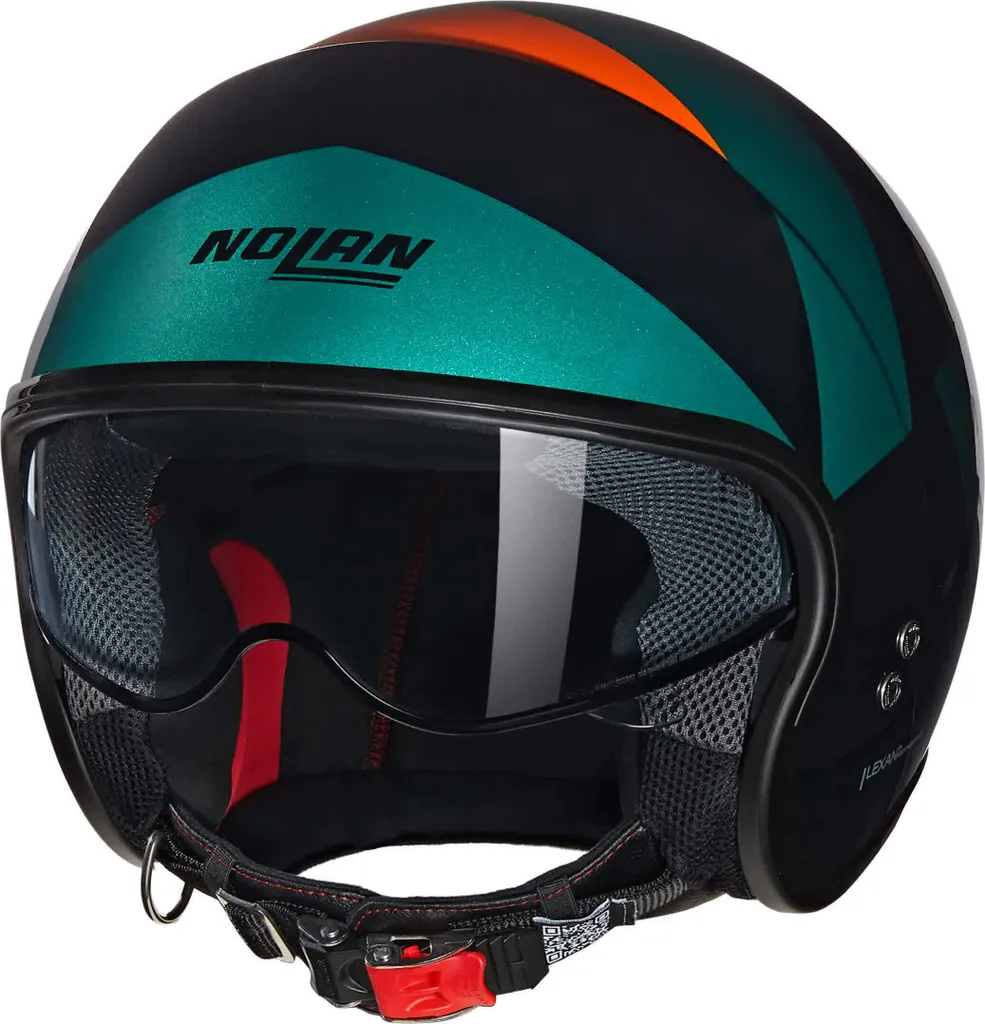 Casque jet Nolan N21 06 Tangente noir et vert en taille M