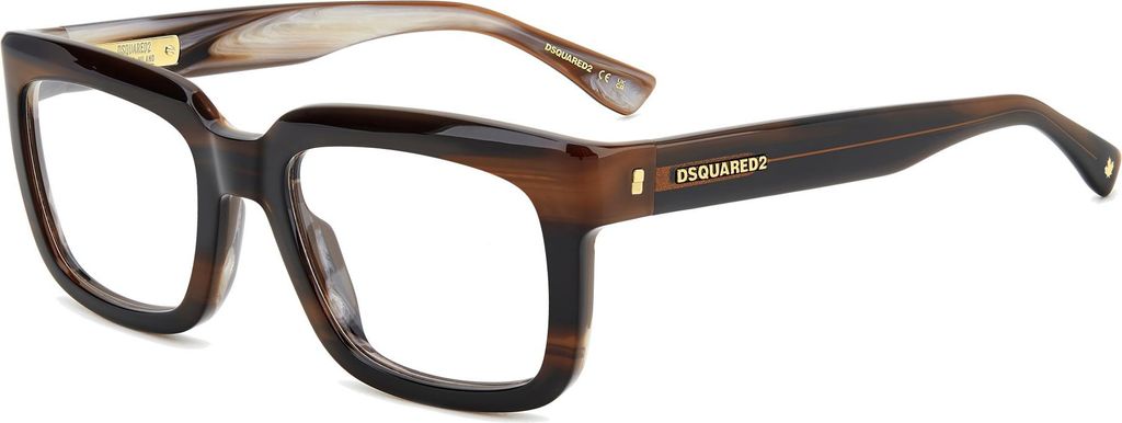 Dsquared2 D2 0144 Brown horn 53/20/140 Herren Brillen
