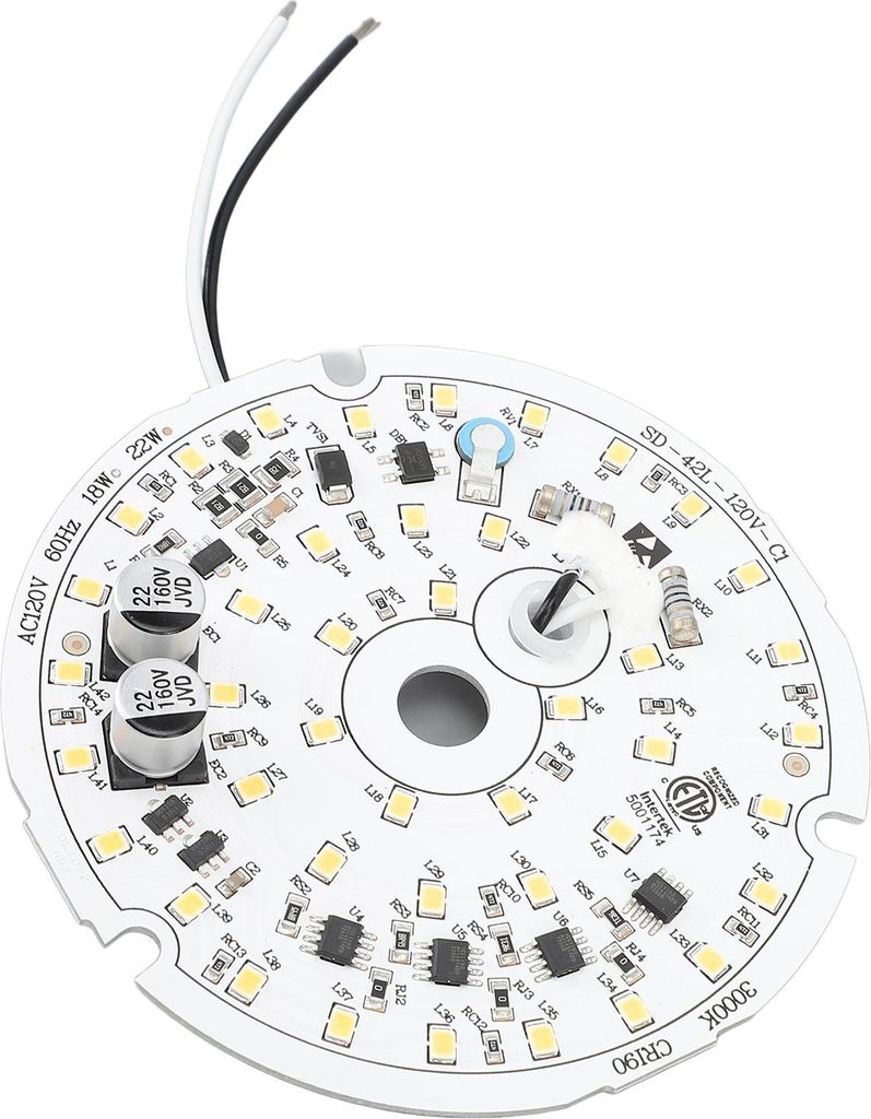 Stropní ventilátor světla náhradní panel 3,93 palce vedl Obrázek produktu 