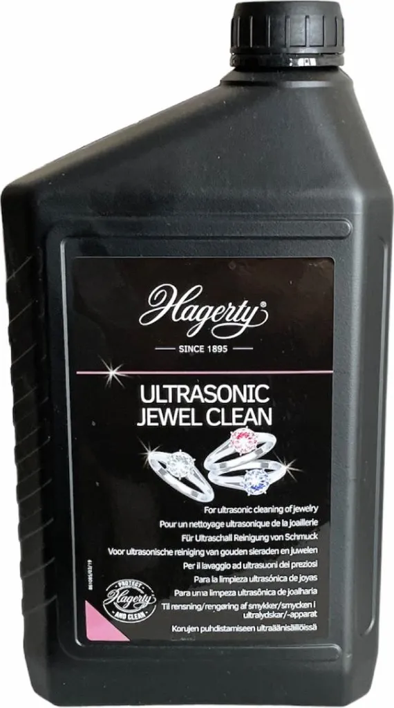 Hagerty Solution Ultrasons 2L : Nettoyant pour Faire Briller vos Bijoux