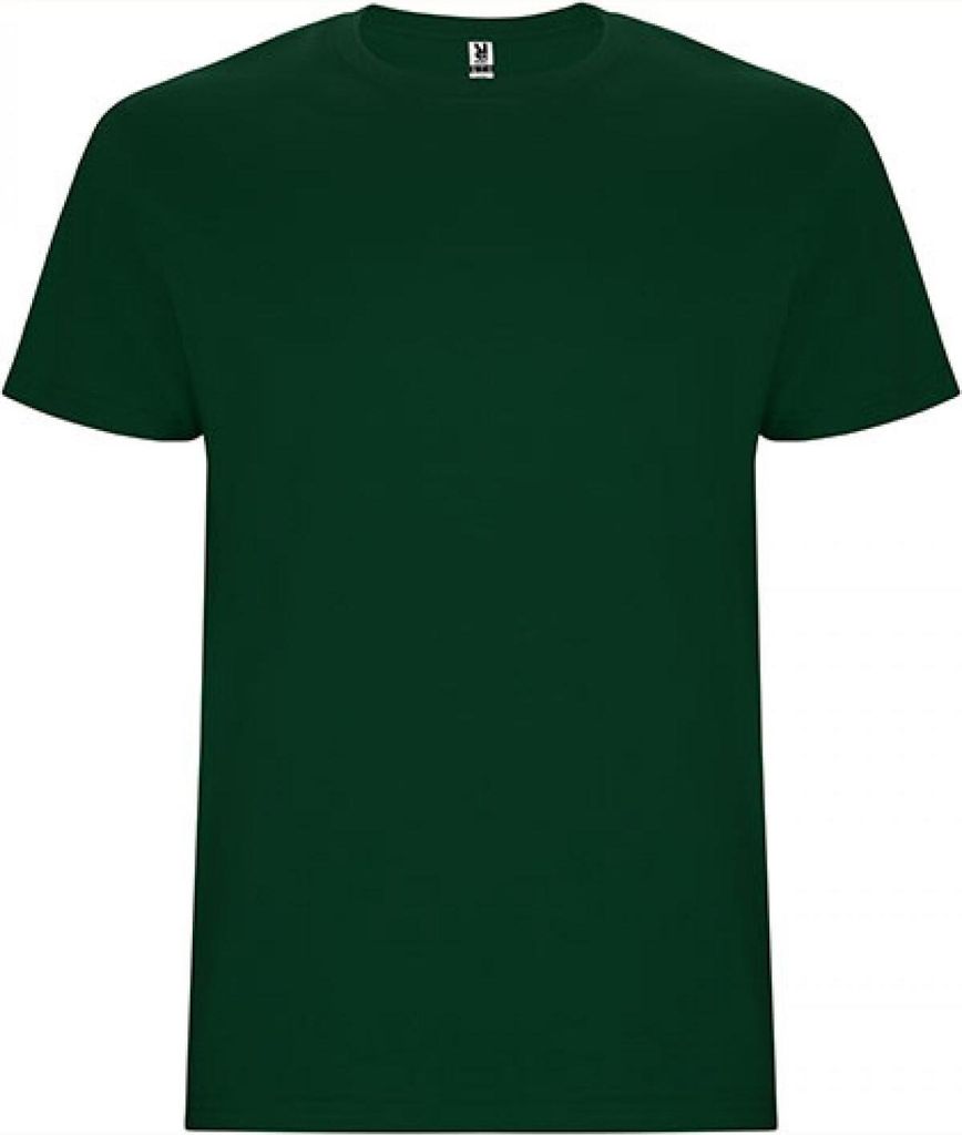 Roly CA6681 | Stafford T-Shirt - Doppellagiger Rundhalskragen - Farbe: Bottle Green 56 - Größe: 3XL