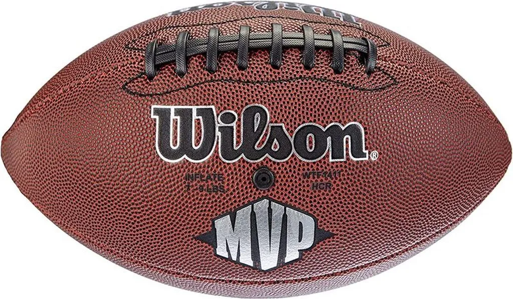 Ballon de football américain Wilson MVP Taille Officielle Marron Robuste
