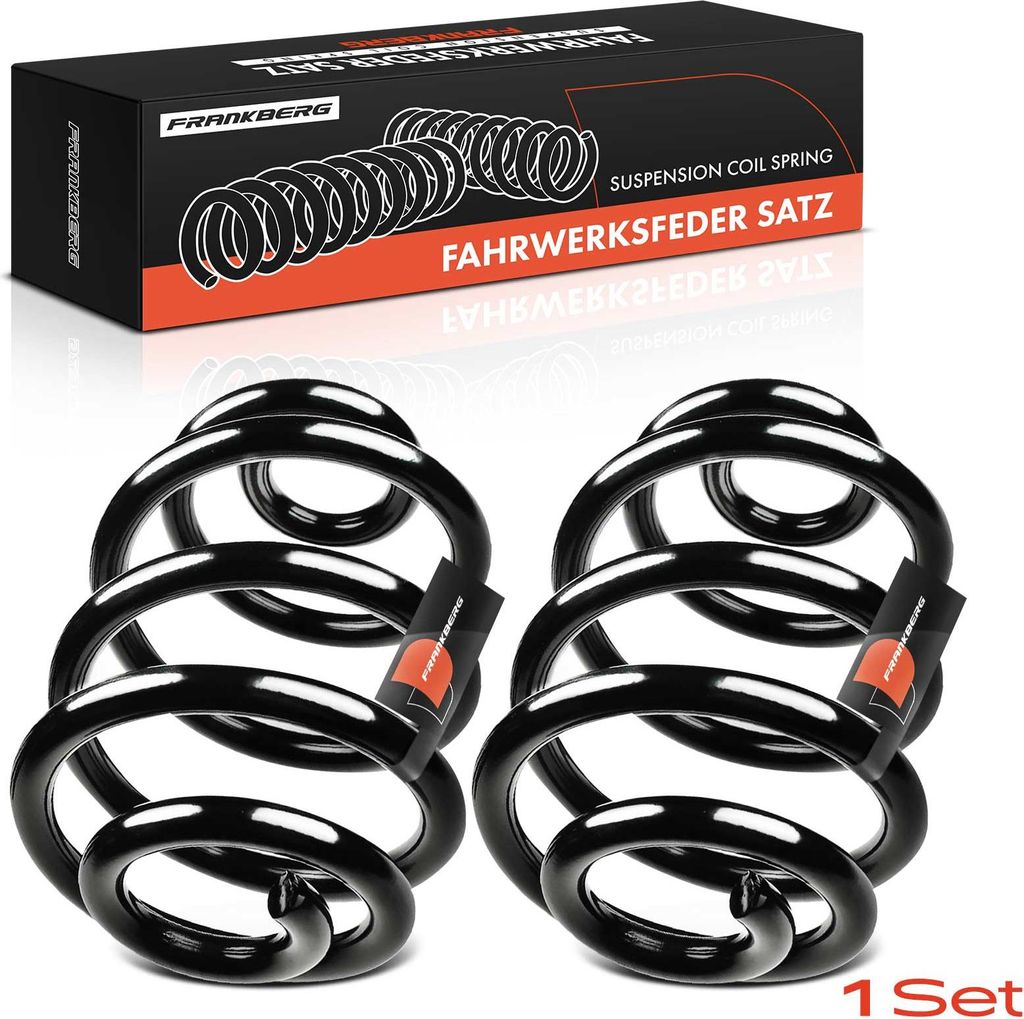 Frankberg 2x Fahrwerksfeder Hinterachse für Ford Galaxy WGR Seat Alhambra 7V8 7V9 VW Sharan 1995-2010