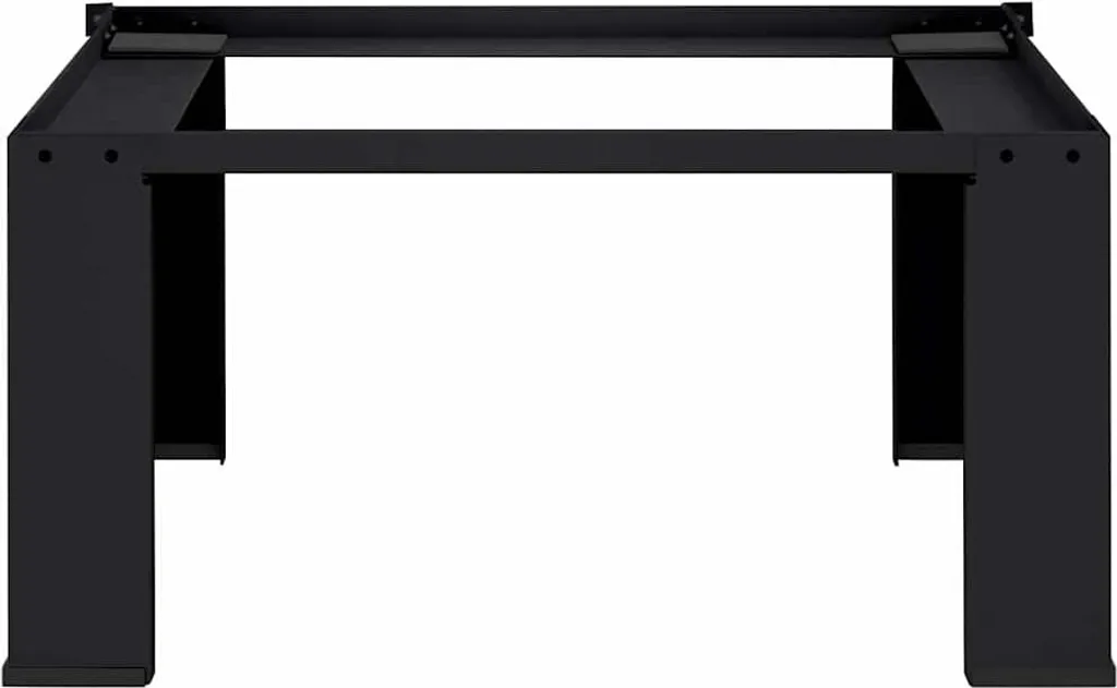 Socle de lave-linge surélevé vidaXL en acier noir - Support ergonomique 64cm