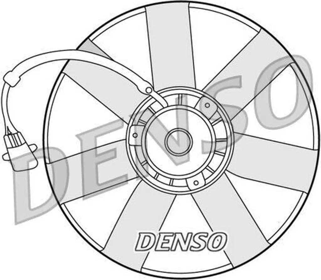 DENSO DER32002 Ventilateur de radiateur OE 1J0959455D pour Golf IV