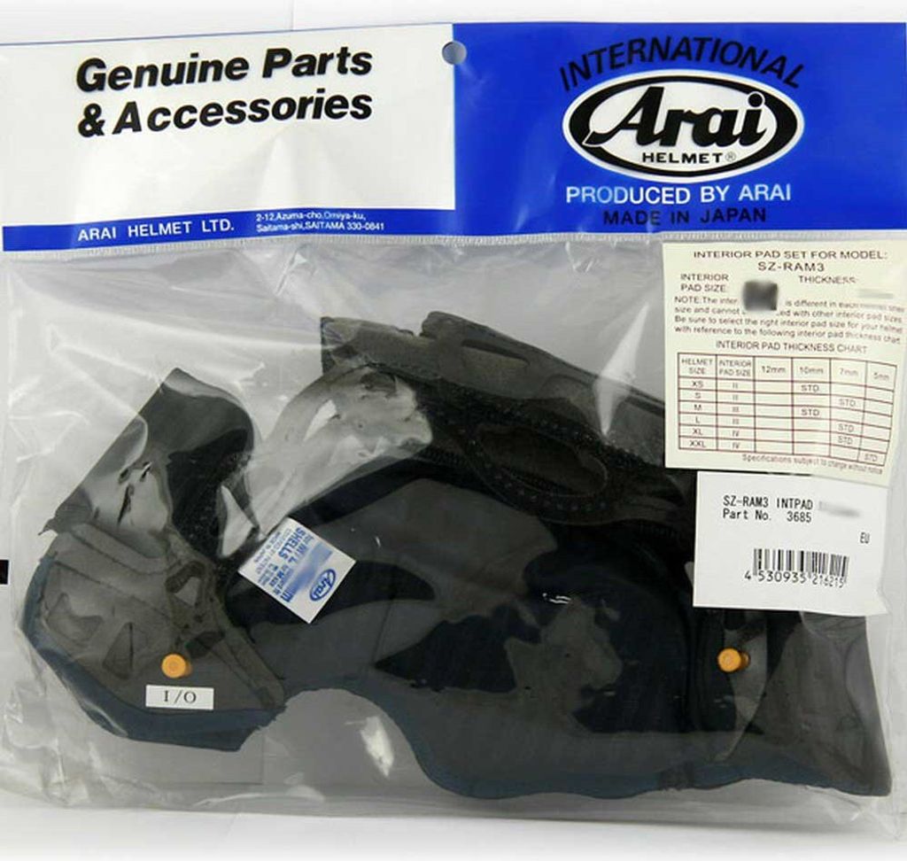 Interior Arai Sz/Ram3 L 7Mm Open Face Helmet