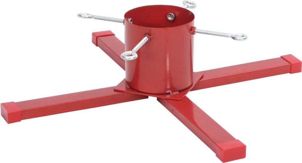 vidaXL Christbaumständer Rot 61x61x15,5 cm Produktbild 