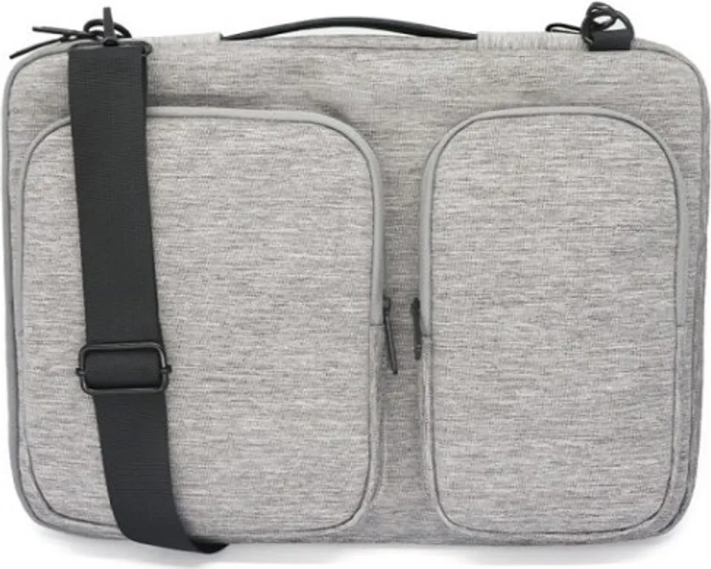 INF Custodia per laptop da 14,5 pollici per notebook, borsa protettiva resistente all'acqua Grigio chiaro