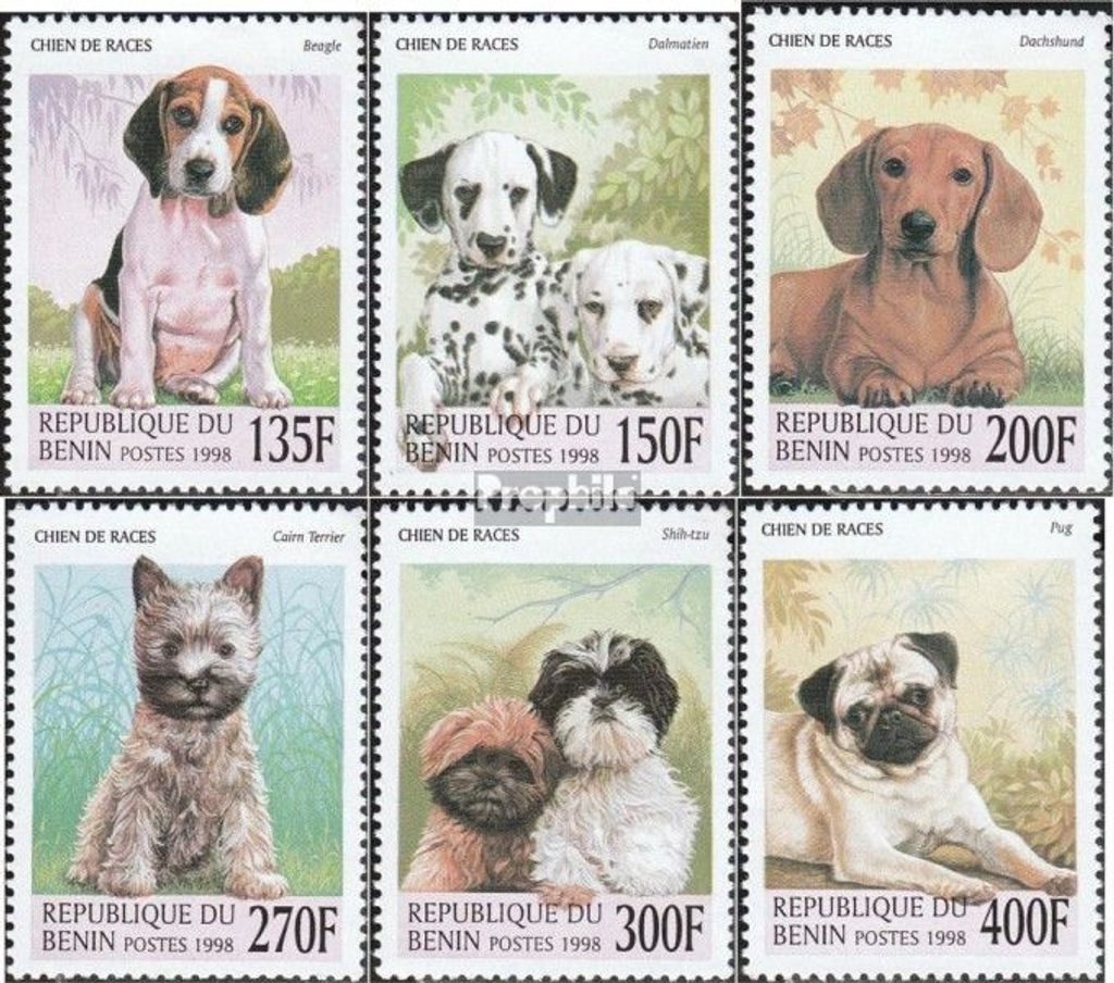 Briefmarken Benin 1998 Mi 1049-1054 (kompl.Ausg.) Produktbild 