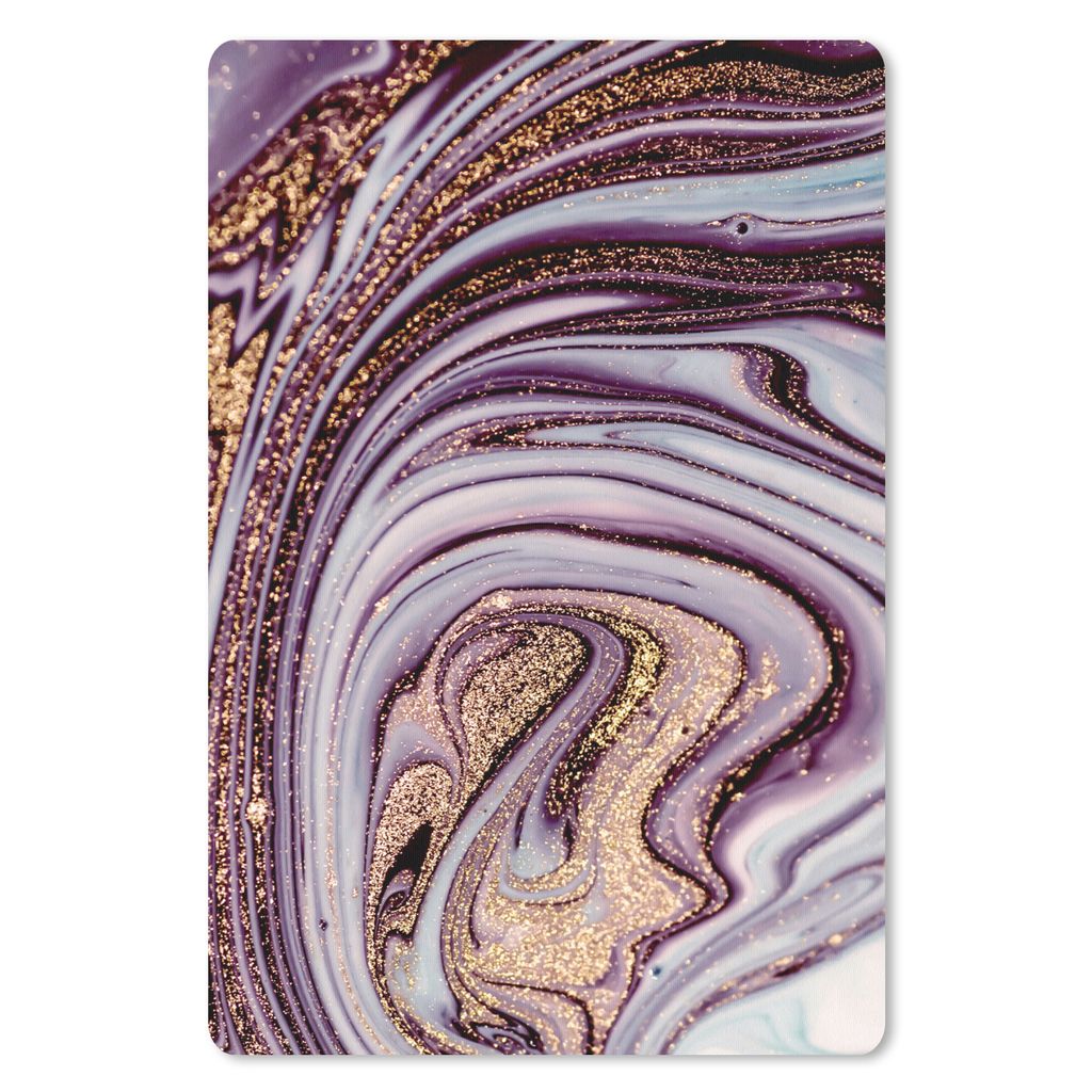 MuchoWow Mauspad Mousepad Marmor - Rosa - Gold - Glitzer - Marmoroptik - Luxus 40x60 cm - Mousepads - Maus Mat - Pad - Mausunterlage - Schreibtis...