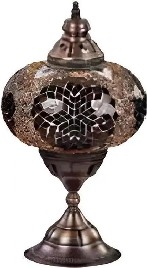 Lampe de chevet design luxe gris en verre - Éclairage d'appoint chic