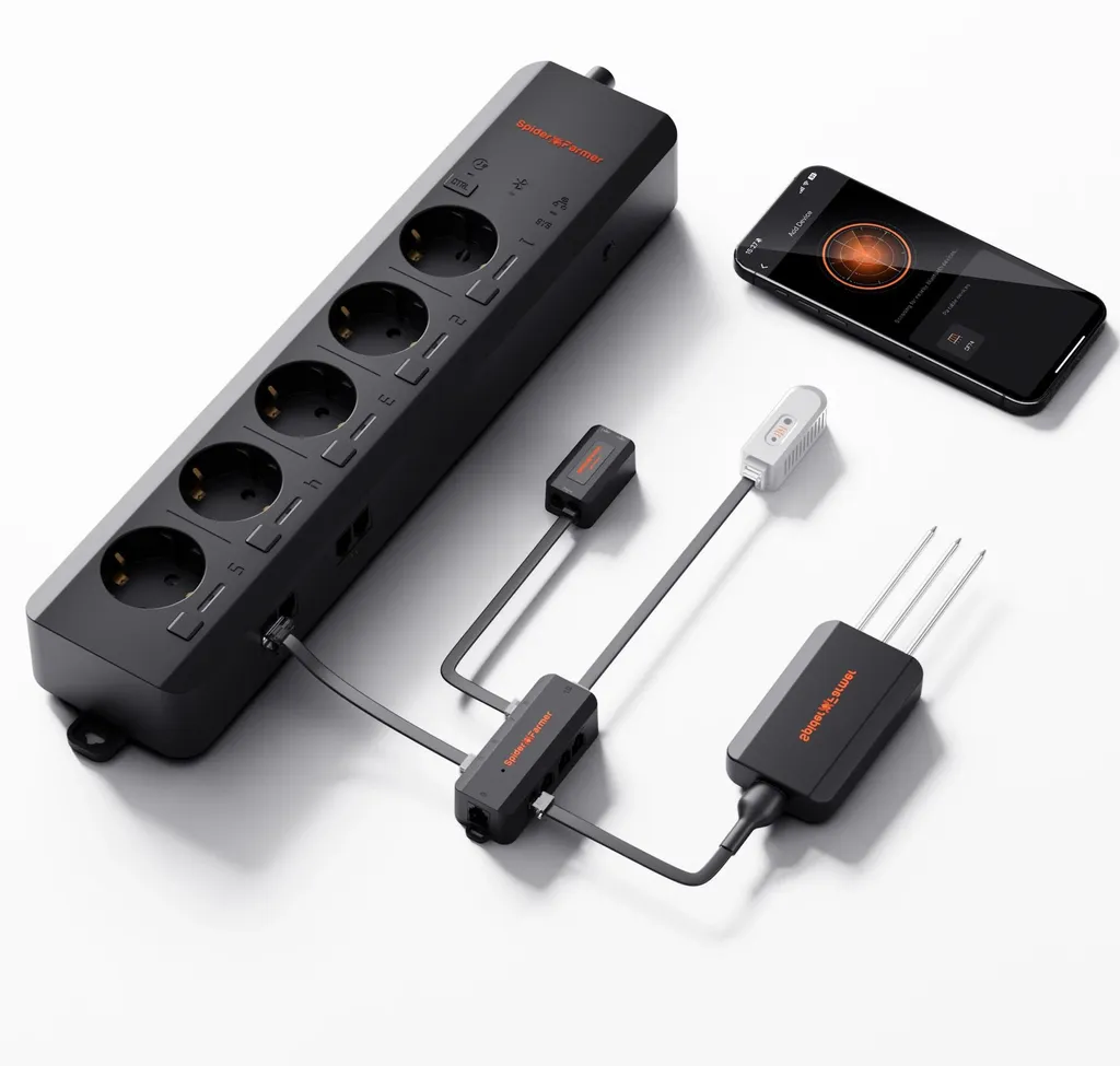 Kit multiprise WiFi 5 prises 1800W Genius Grow pour lampe de culture