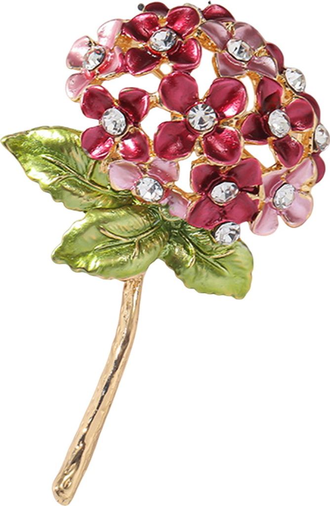 Brosche für Damen, tropfendes Öl, Blume, Hortensie, rutschfest, verschleißfest, für Anzug, Mantel, Kragen, Hut, Schal, Dekoration, Kleidungsnad...