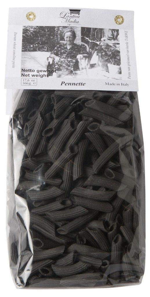 Cestoviny l'Antica Madia Pennette Nero di Sepia, 500 g – Obrázok produktu 