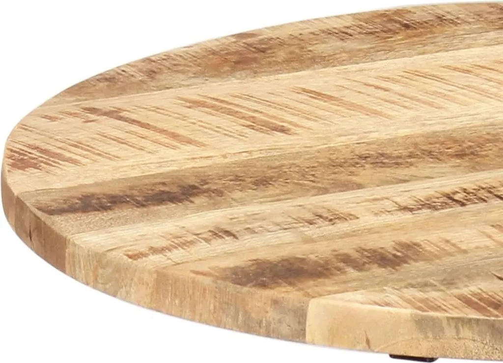 Table de salon industrielle bois massif et fonte à hauteur variable