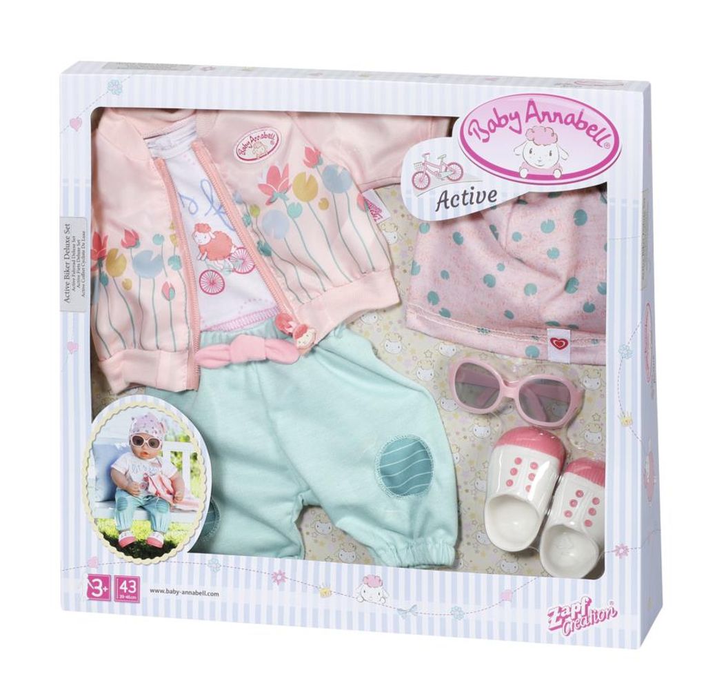 Zapf Baby Annabell Active Fahrrad Deluxe Set - Outfit Produktbild 