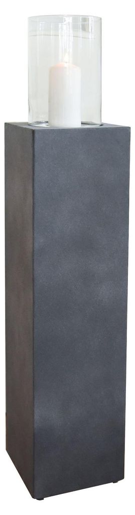 Lanterna LUMIRA in fibrocemento grigio roccia 20x20x97 cm Immagine del prodotto 