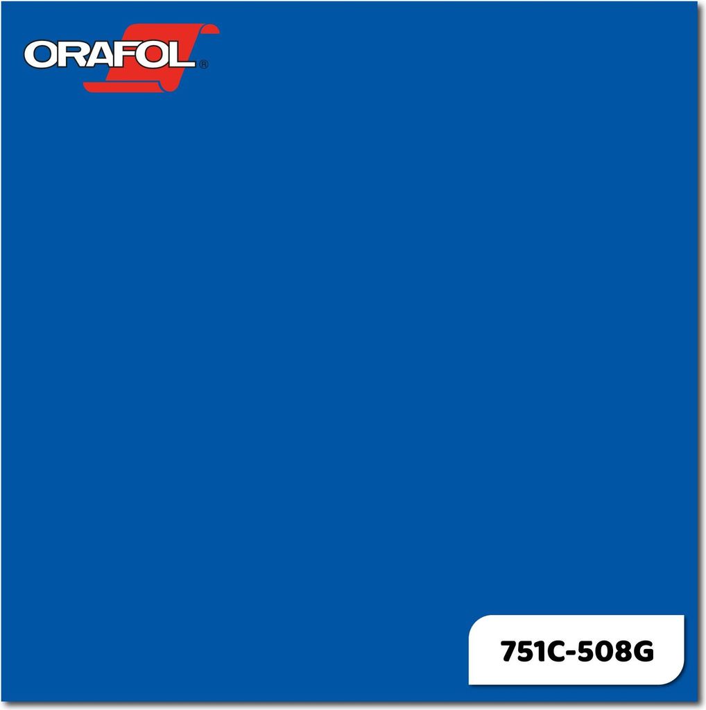 Plotterfolie ORACAL 751C-508G Signalblau glänzend 31,5 x 20 cm