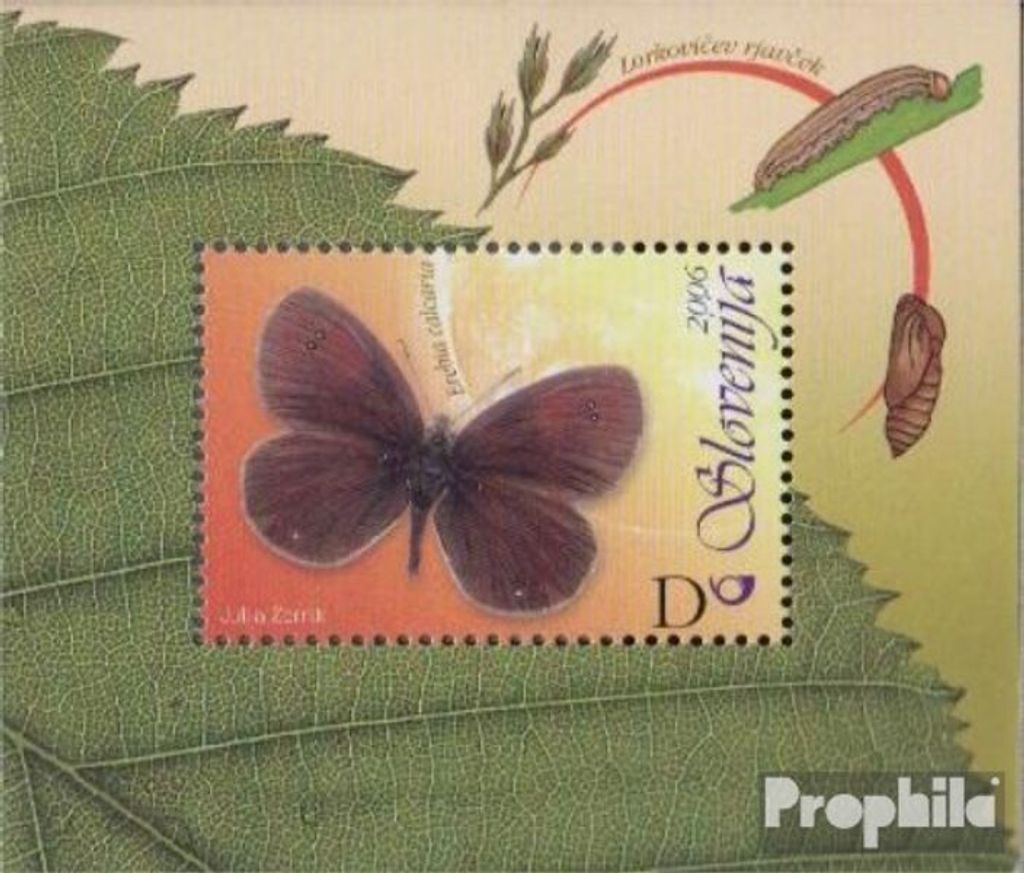 Briefmarken Slowenien 2006 Mi Block26 (kompl.Ausg.) postfrisch Schmetterlinge
