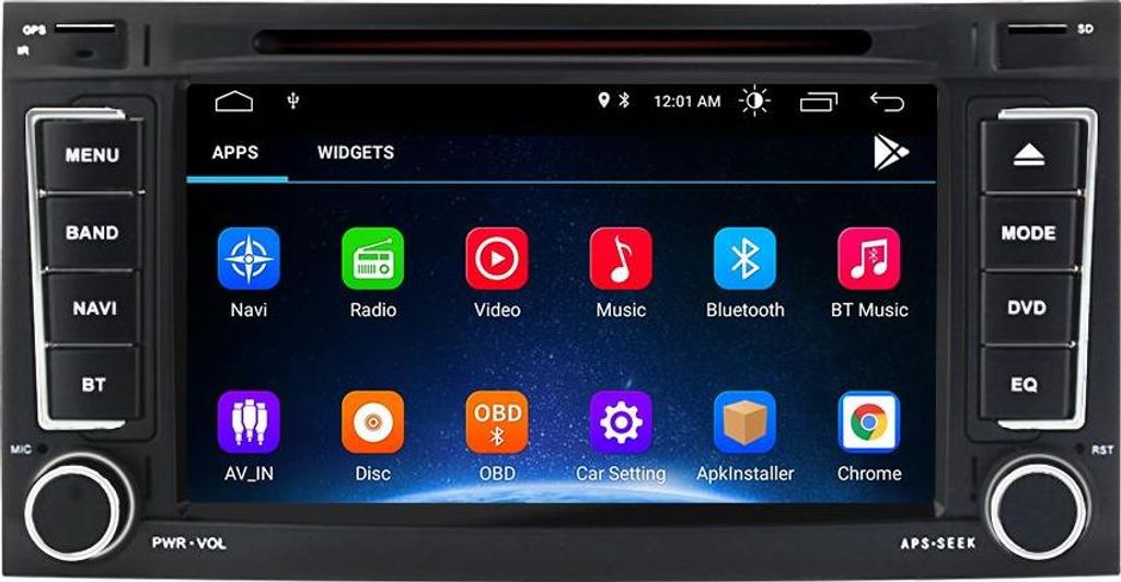 7 Zoll Radio mit CD 32GB für VW T5 Multivan 2008–2015 Touareg 2002-2010 Navi Lenkradsteuerung Bluetooth RDS DSP GPS DAB+