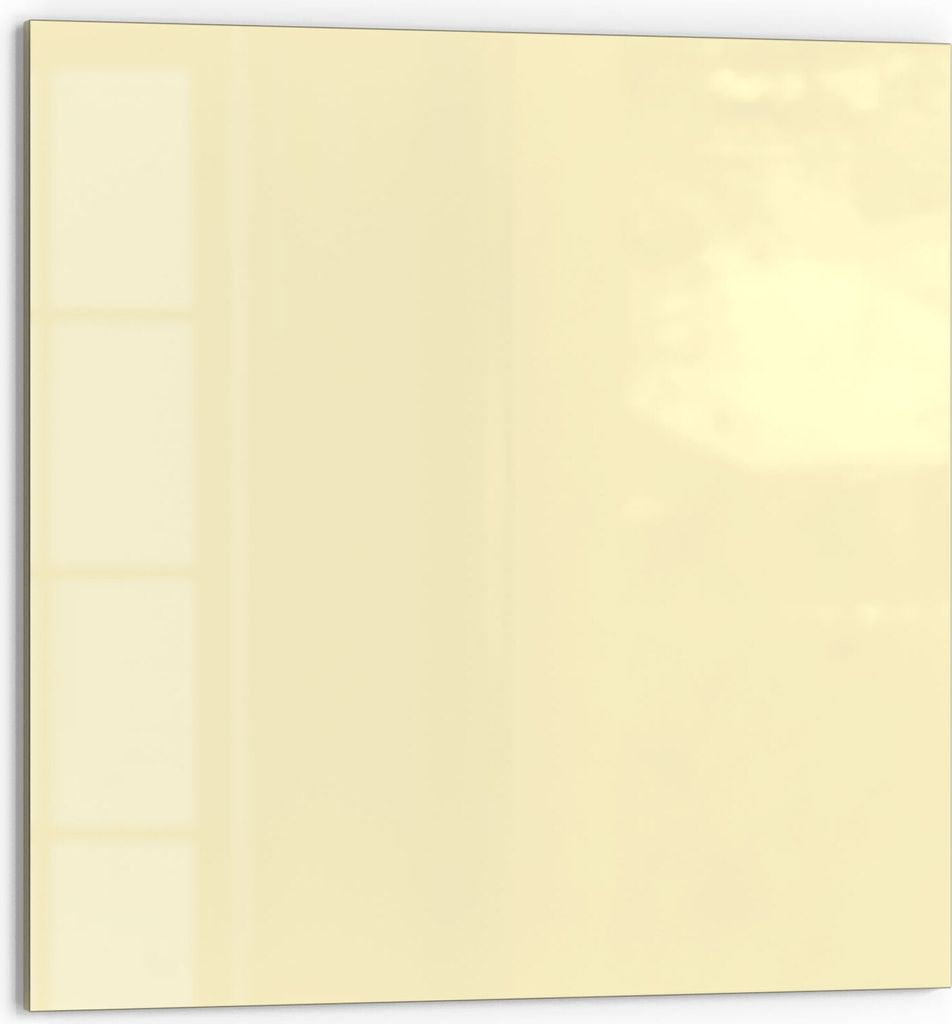 DEQORI Küchenrückwand Glas 60x60 cm 'Beige' Spritzschutz Bad Rückwand Küche