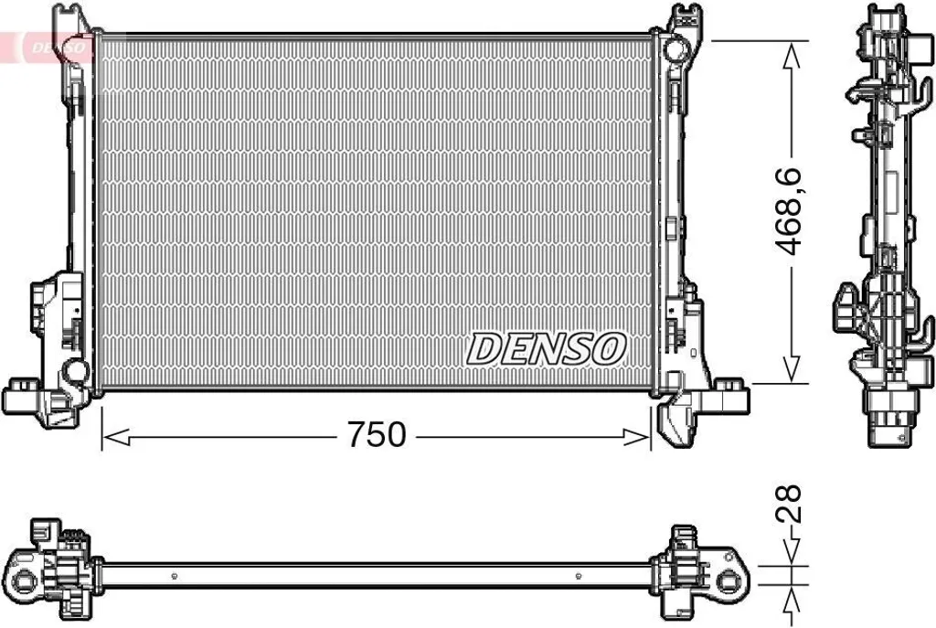 Radiateur de refroidissement moteur pour Renault Trafic 3 & Fiat Talento