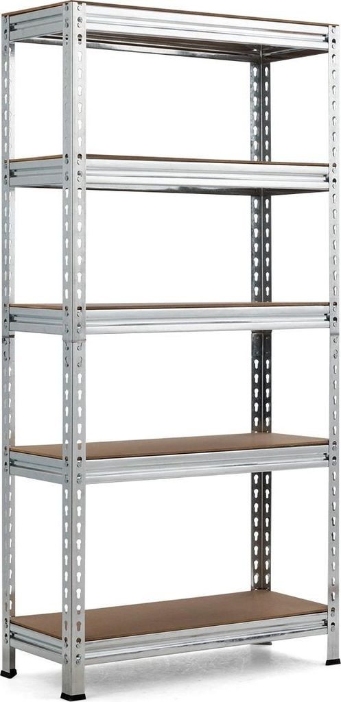 Lagerregal mit 5 Verstellbare Ablagen Schwerlastregal bis 500 kg Belastbar 150 x 75 x 30 cm