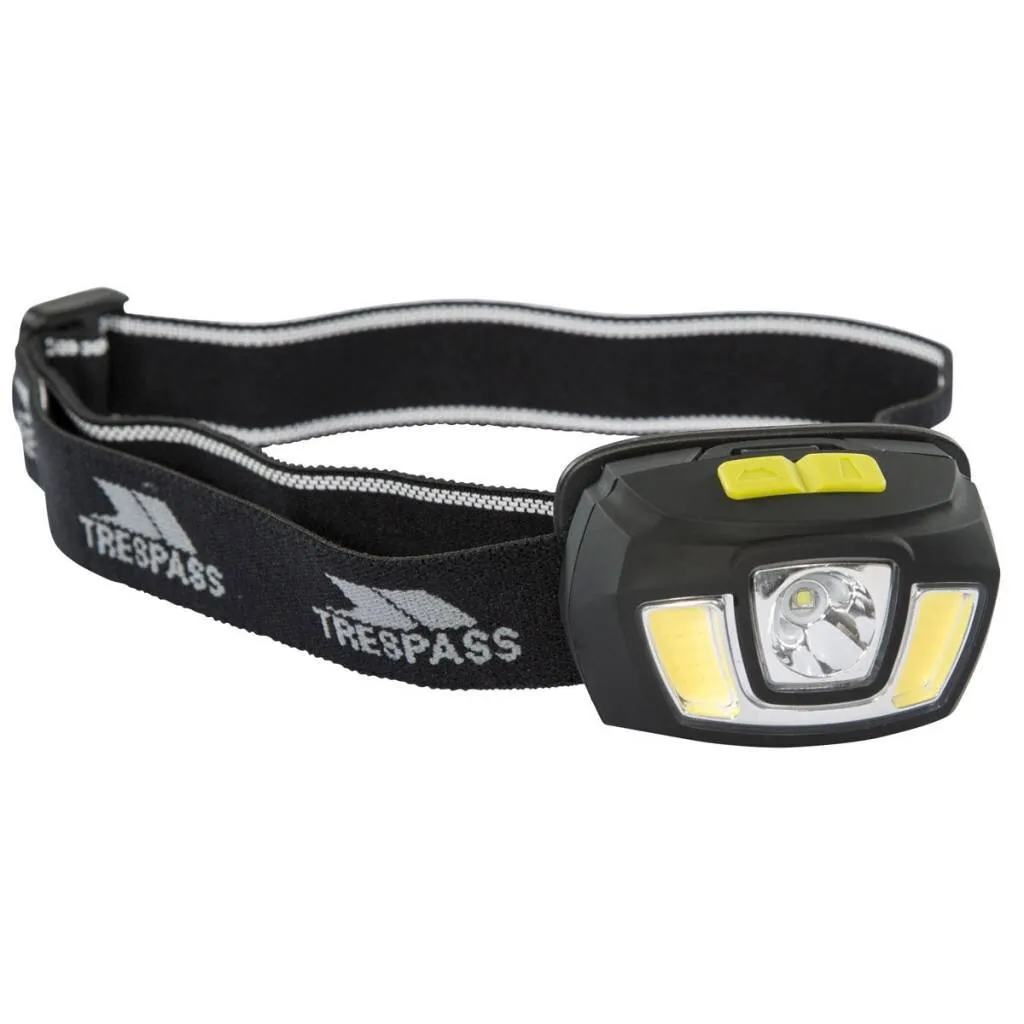 Lampe Frontale 250lm Noir Trespass Blackout pour Voir Clair dans le Noir