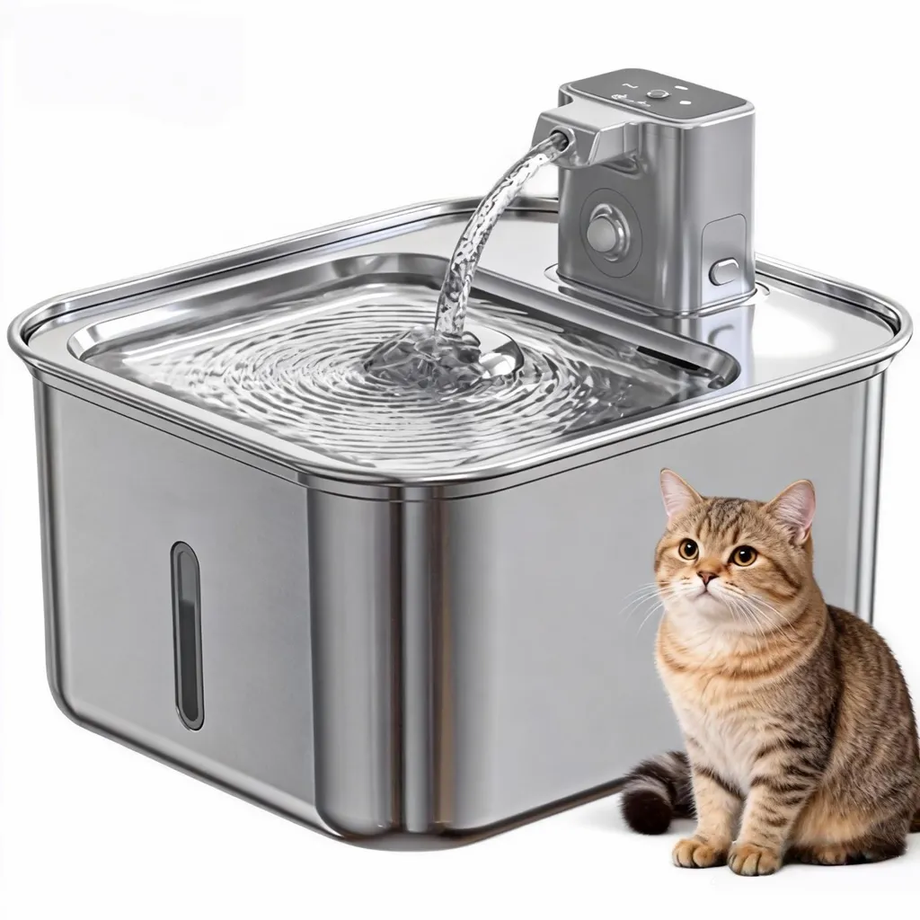 Abreuvoir automatique sans fil 3L pour chat, idéal pour les absences