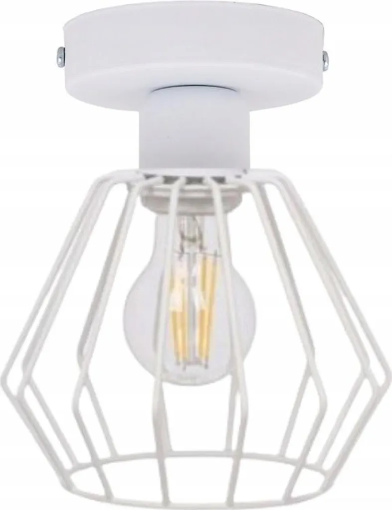 Luminaire Plafonnier LED Style Loft Industriel en Métal Noir Mat