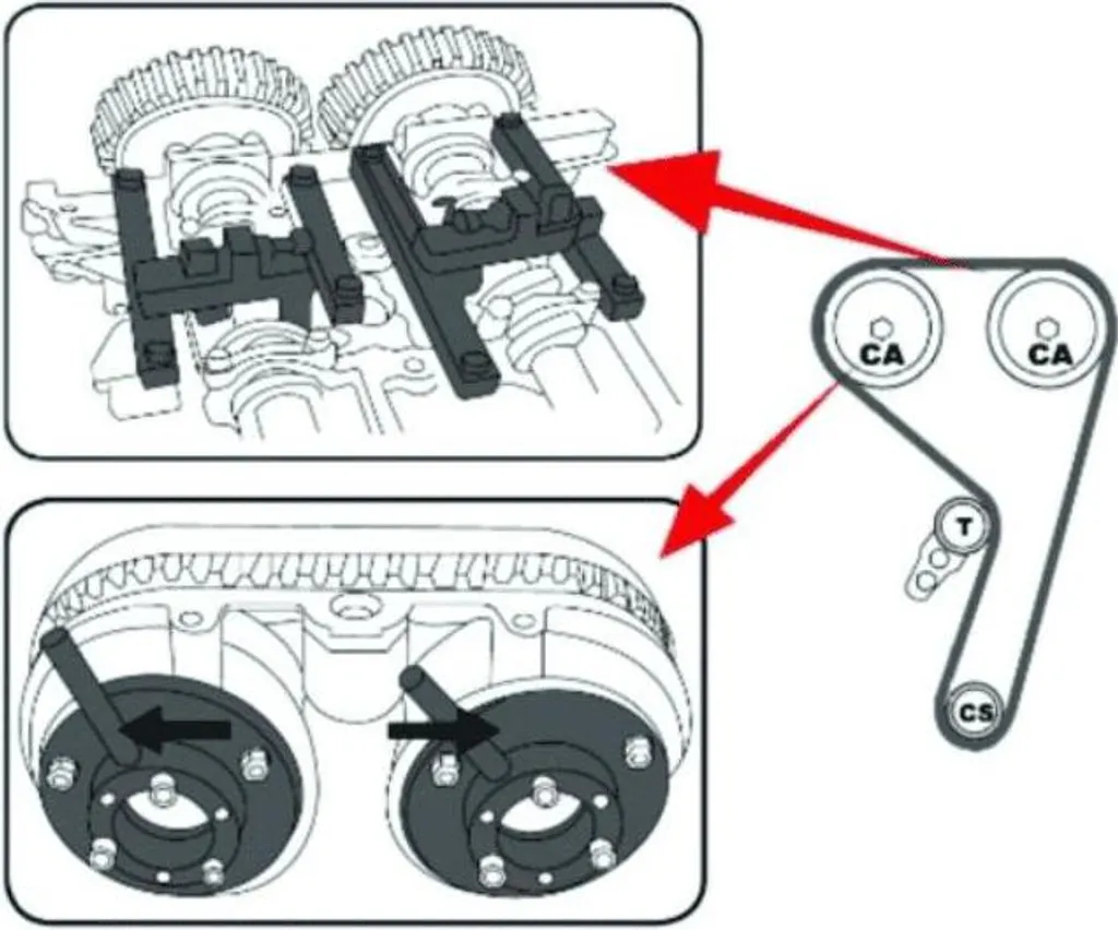 Pignons de distribution pour réparation moteur Ford Focus B-Max - 9