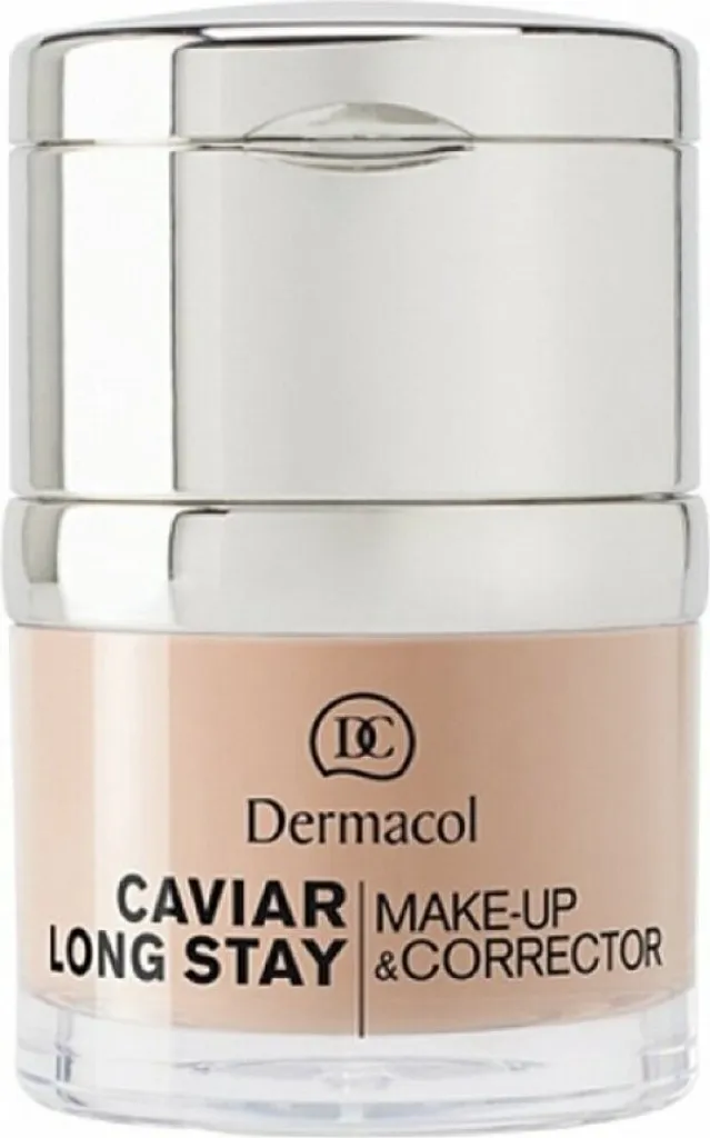 Fond de Teint Longue Tenue Dermacol Caviar 1 Pale Correcteur Perfecteur