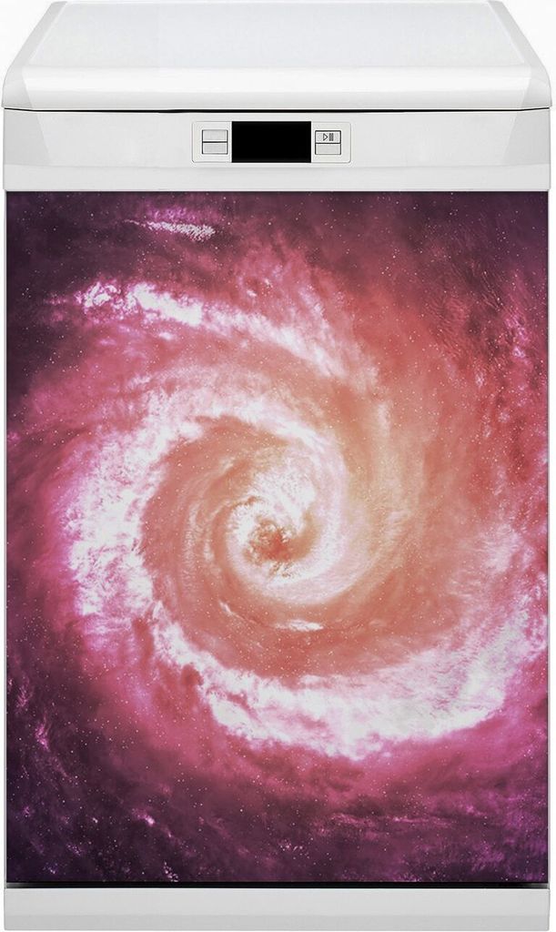 Küche Magnet für Spülmaschine Abwaschbar 45x80 cm Geschirrspüle - Space Swirl