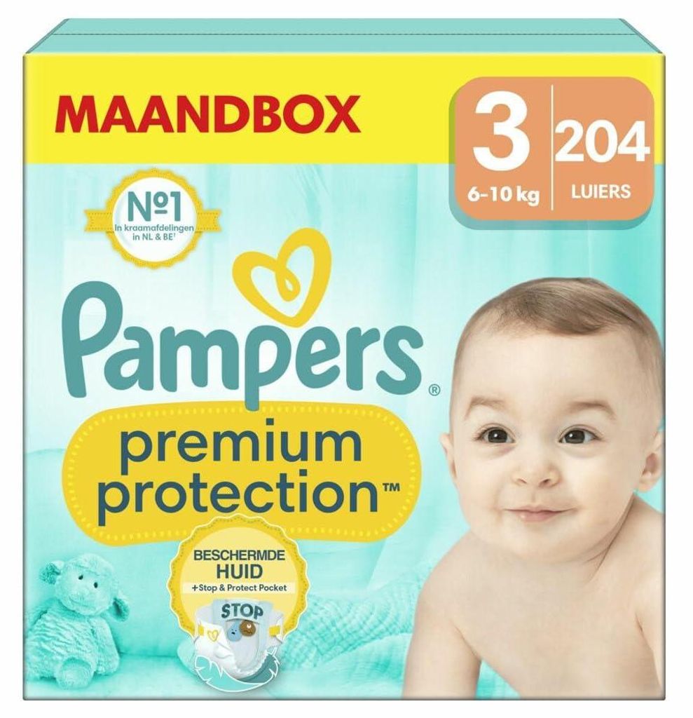 Pampers Premium Protection Nappies – Size 3 Midi – 6 to 10 Produktbild 