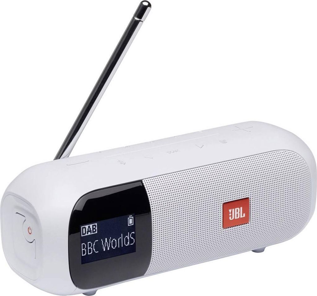 Přenosný analogový a digitální tuner JBL 2, bílý Obrázek produktu 2