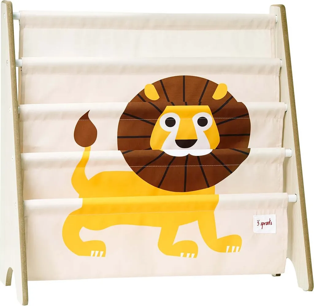 Étagère à livres souple Sprouts motif lion jaune lot de 3 rangements