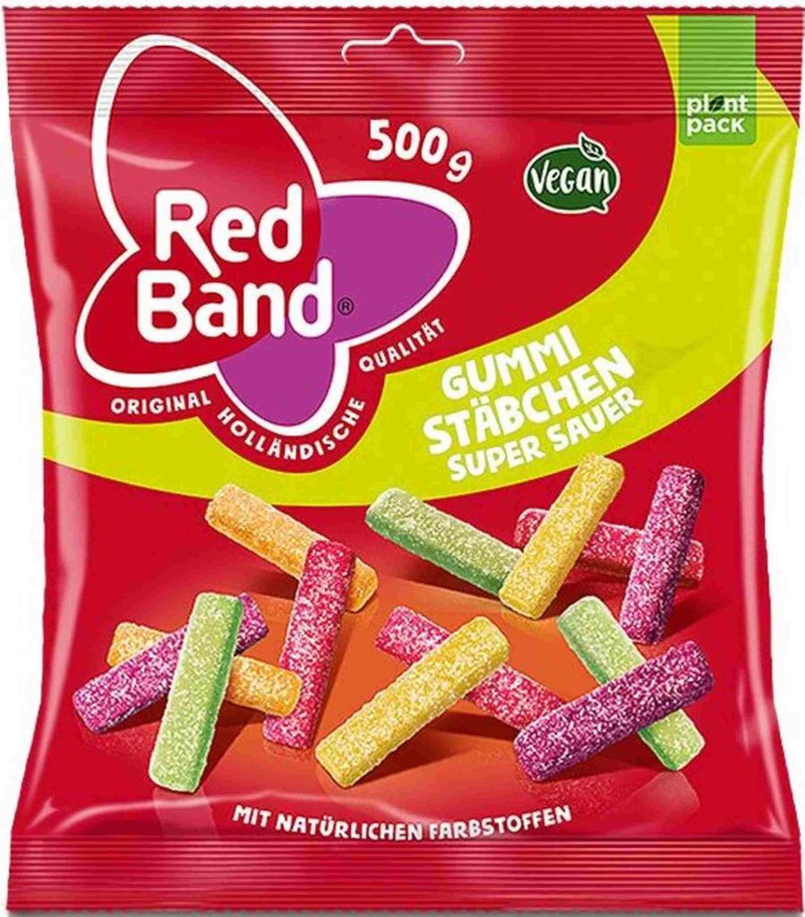 Red Band Gummi Stäbchen super sauer 500g Produktbild 