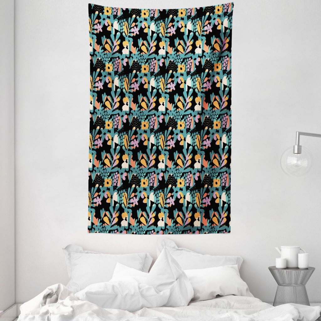 ABAKUHAUS Abstrakt Wandteppich und Tagesdecke, Modern Art Design Bunte aus Weiches Mikrofaser Stoff Waschbar ohne Verblassen Digitaldruck, 140 x 23...
