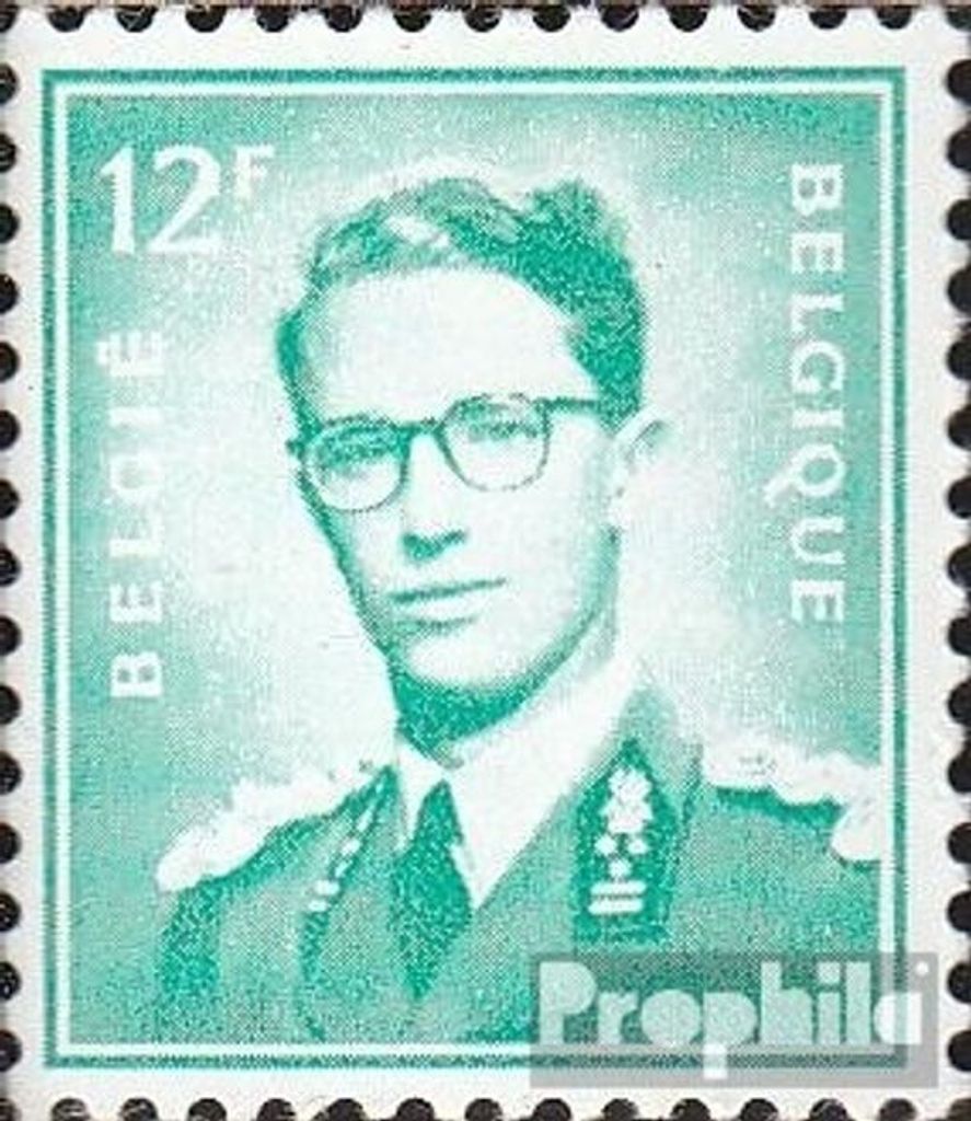 Briefmarken Belgien 1966 Mi 1437y (kompl.Ausg.) phosphoreszierendes Papier postfrisch König Baudouin