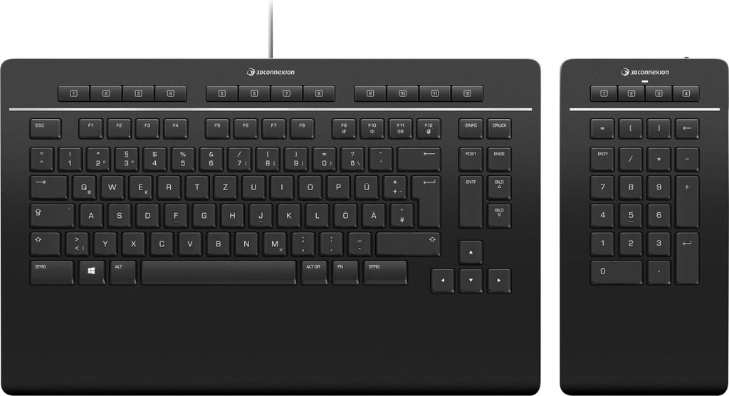 3Dconnexion Keyboard Pro with Numpad - Tastatur und Produktbild 