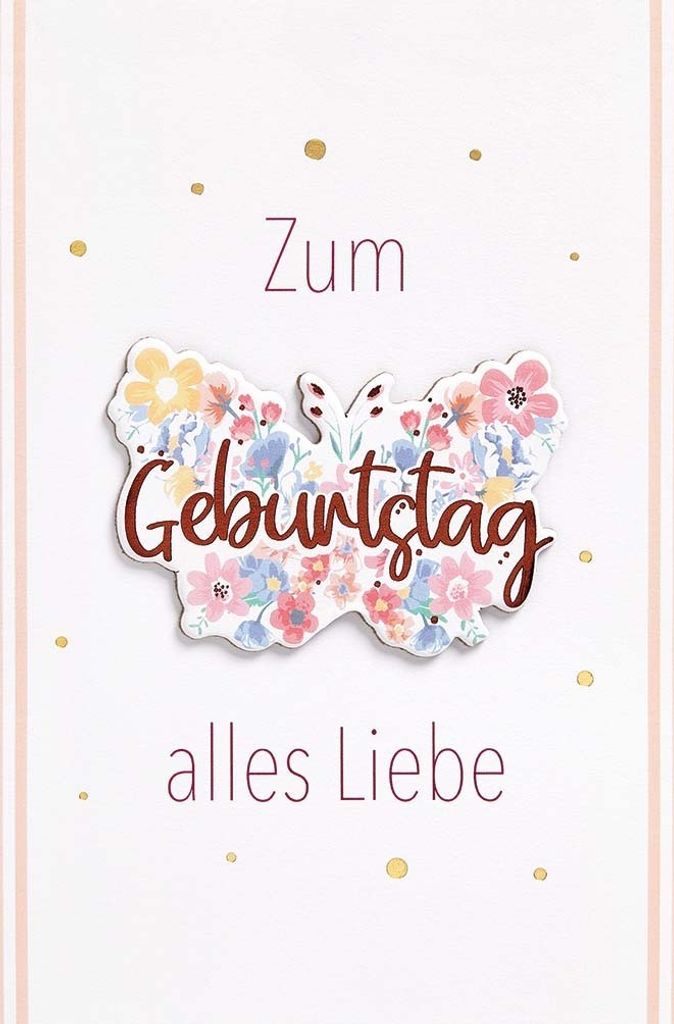 Geburtstag - FEELINGS COLLECTION Karte mit Umschlag plastikfrei