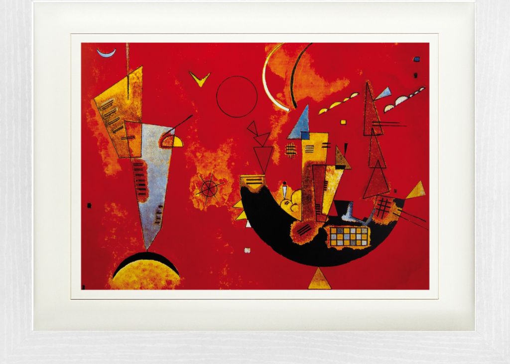 Wassily Kandinsky Gerahmtes Bild Mit Edlem Passepartout | Wand-Bilder | Im Bilderrahmen - Mit Und Gegen, 1929 (30 x 40 cm)