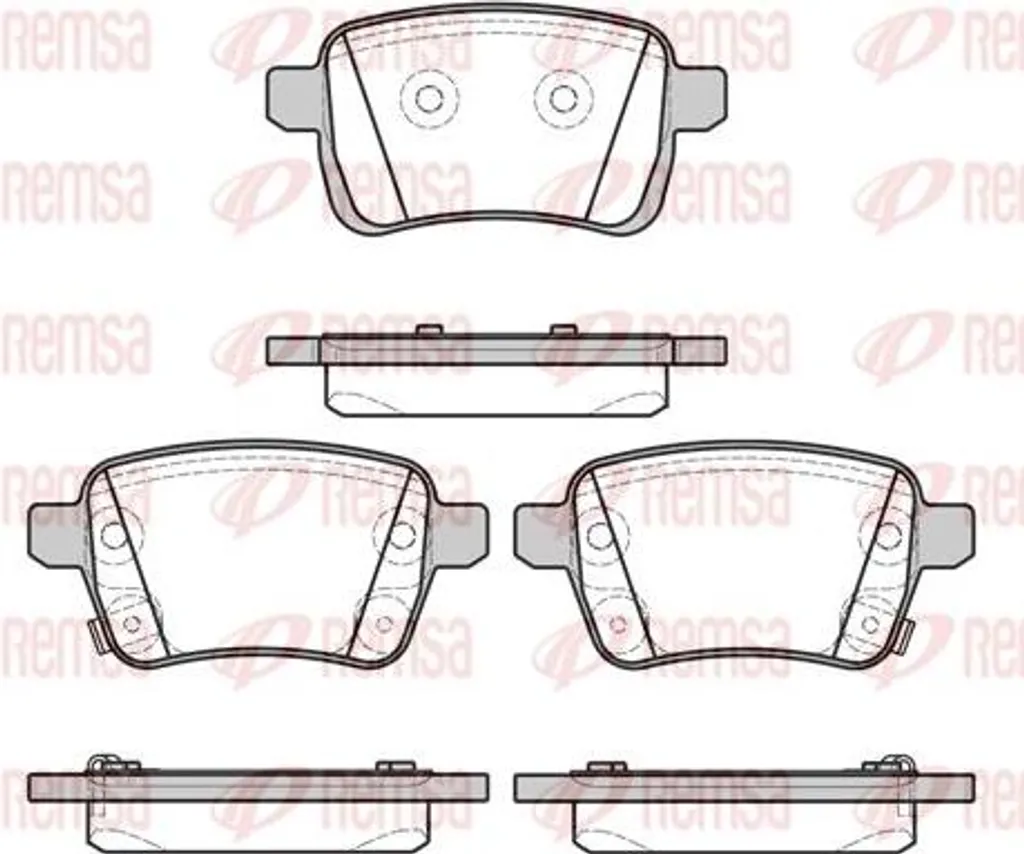 Plaquettes de frein pour Opel Adam et Corsa E - Kit REMSA 1450.22