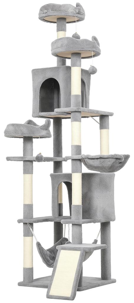 PawHut Kratzbaum 192 cm Katzenturm mit Höhle, Sisalstämme, Produktbild 