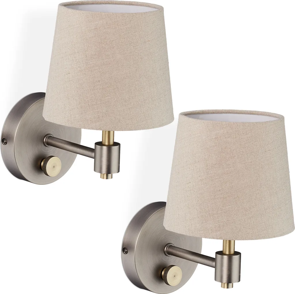 Applique murale rétro en métal, luminaire intérieur design, lot de 2