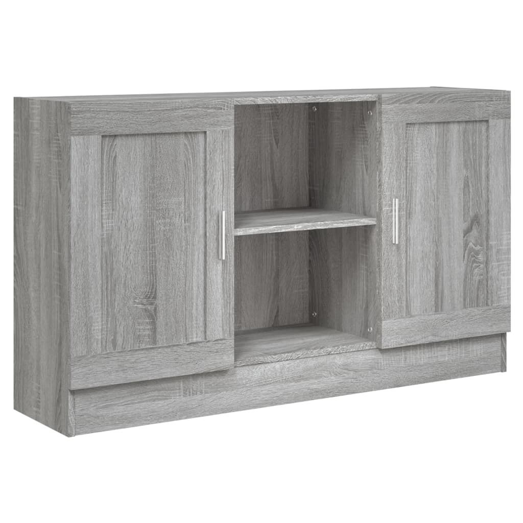 vidaXL Sideboard Gris Sonoma 120x30,5x70 cm Matériau dérivé Image du produit 